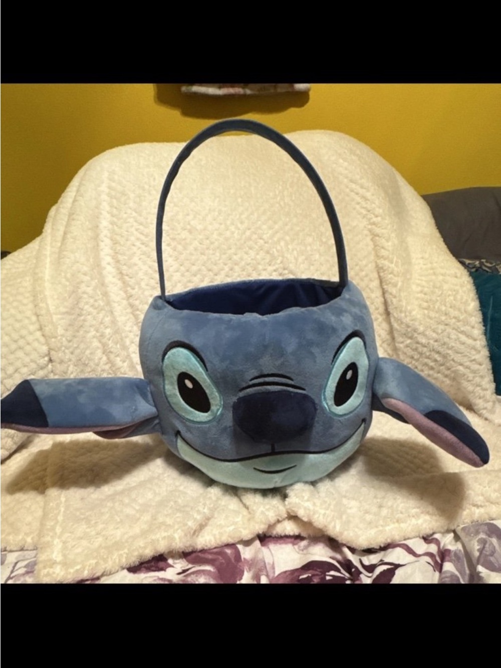 Stitch Plush Easter Basket Treat HoldStitch Plush Easter Basket Treat Holder Toy
